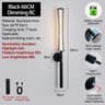 Black Gold Cordless LED Wall Lamp With Remote 1