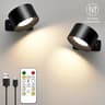 LumaFlex Magnetic Rechargeable Wall Sconce With Remote 3