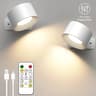 LumaFlex Magnetic Rechargeable Wall Sconce With Remote 4