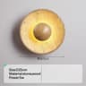 Nordic Glow Travertine Stone LED Wall Sconce 6