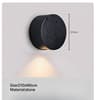 Nordic Glow Travertine Stone LED Wall Sconce 16
