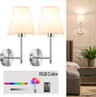 FestivaGlow Removable Rechargeable Bulb Wall Sconce 3