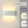 Modern White LED Up Down Wall Light For Indoor And Outdoor Spaces 8