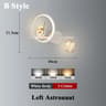 Astronaut Star Projector Wall Lamp LED Kids Bedroom Sconce 12