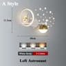 Astronaut Star Projector Wall Lamp LED Kids Bedroom Sconce 6
