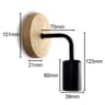 Vintage Wood Wall Lamp Industrial E27 Wall Sconce 1