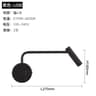 Modern 9W LED Wall Light Gold Bedside Sconce With Switch 5