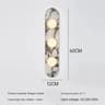 Luxury Natural Marble Wall Lamp White Glass LED Sconce 3