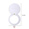 Ultra Thin PU Leather Pocket Mirror Double Sided Stainless Steel Travel Mirror 12