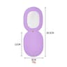Ultra Thin PU Leather Pocket Mirror Double Sided Stainless Steel Travel Mirror 5