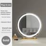 Modern Round LED Makeup Mirror Rechargeable Desktop Vanity Beauty Mirror 9