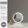 Modern Round LED Makeup Mirror Rechargeable Desktop Vanity Beauty Mirror 2