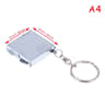 Double Sided Compact Mirror Metal Folding Keychain Travel Makeup Mirror 4