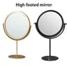 Rotating Stainless Steel Vanity Mirror Desktop Makeup Mirror With Stand 2
