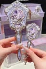 Flower Knows Sweetie Bear Hand Mirror Creamy Pink Vanity Mirror 3