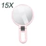 Folding Magnifying Makeup Mirror 2X 5X 10X 15X Portable Travel Mirror 13