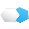 12Pcs Hexagon Acrylic Mirror Wall Stickers Removable DIY Decorative Tiles 2