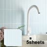 5Pcs Peel And Stick Backsplash Wall Panels Waterproof Heat Resistant Tile Stickers 1
