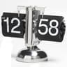 Minimalist Stainless Steel Automatic Flip Desk Clock 1
