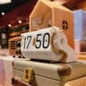Retro Automatic Flip Desk Clock Silent Mechanical Style Alarm Clock 3