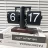 Retro Automatic Flip Desk Clock Large Display Battery Powered Table Clock 4