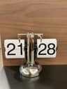 Vintage Automatic Flip Down Desk Clock Retro Mechanical Table Clock 9