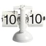 Vintage Automatic Flip Page Desk Clock Battery Powered Retro Table Clock 4