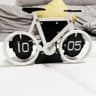 Retro Bicycle Flip Desk Clock With Automatic Page Turning 1