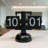 Vintage Automatic Flip Desk Clock With Quartz Movement 2