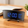 Curved LED Digital Alarm Clock With Temperature Humidity And Adjustable Brightness 5