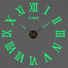 Large Luminous 3D DIY Wall Clock With Silent Quartz Movement 27