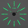 Modern 3D Luminous Wall Clock With Silent Quartz Movement 2