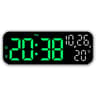 LED Digital Alarm Clock With Voice Control And Night Mode 3