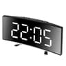 IDEABEL Silent LED Mirror Alarm Clock With Large Digital Display 6