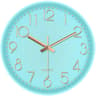Modern Silent Wall Clock With Tempered Glass And 3D Numbers 10