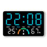 Smart Digital Alarm Clock With Temperature Humidity And Dual Alarms 5