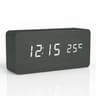 Wooden Digital Alarm Clock With LED Temperature Display 2
