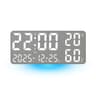 Large Digital Wall Clock With 7Color Mood Light And Dual Alarm 2