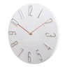 30cm Silent Wall Clock With Rose Gold Numbers 10