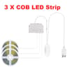 5V USB COB LED Strip Light With Hidden Touch Dimmer 3