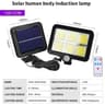 Split Panel Solar Motion Sensor Wall Light 100120160COB 3
