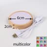 Round Wooden LED Light Base For Crystal Ball And Acrylic Display 3