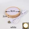 Round Wooden LED Light Base For Crystal Ball And Acrylic Display 4