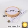 Round Wooden LED Light Base For Crystal Ball And Acrylic Display 5
