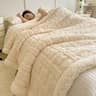 Thick Coral Fleece Winter Blanket Soft Lamb Wool Sofa Throw 3