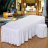 Massage Table Fitted Sheet With Face Hole Spa Bed Cover 2