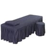 Massage Table Fitted Sheet With Face Hole Spa Bed Cover 8