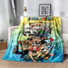 One Piece Anime Flannel Throw Blanket Soft 3D Printed Bed Cover 2