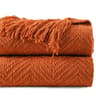 Battilo Chenille Knit Throw Blanket Soft Thick Decorative Sofa Throw 3