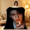 Zhang Linghe Plush Throw Blanket Soft Celebrity Sofa Blanket 2